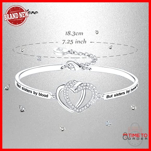KIKICHIC | NYC | Minimal Bangle Thin Bracelet Sisters Words  Engraved Bangle Bracelet Elegant Minimal Chic Sister Gift Jewelry